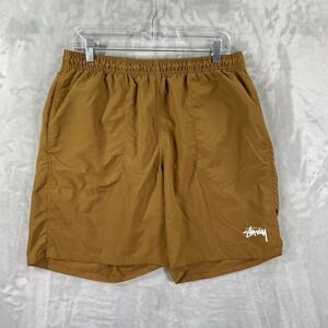 Stussy Shorts Mens Medium 7" Inseam Mesh Lined Hybrid Swim Quick Dry Streetwear